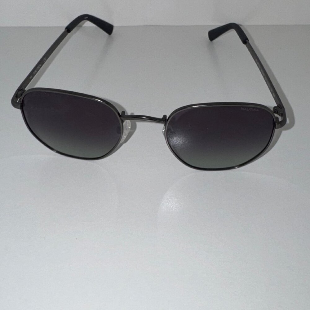 Nautica Unisex Polarized Sunglasses N4638SP-030 in Matte Gunmetal